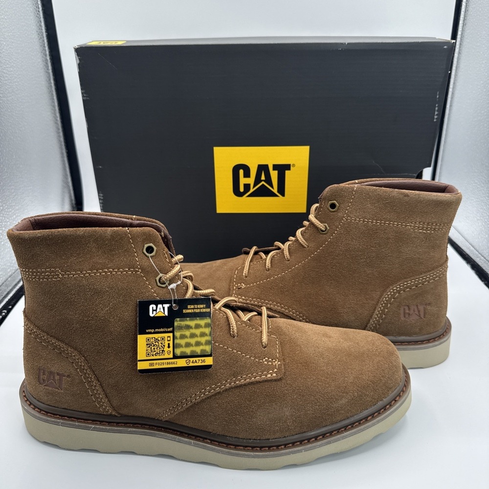 Cat Footwear Men's Narrate Work Boots Dachshund Size 11.5 P725201 (New With Box)